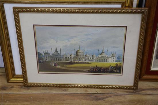 A collection of ten assorted Brighton prints: Royal Chain Pier, Brighton; Brighton New Church; Brighton Town Hall and Market, The Royal